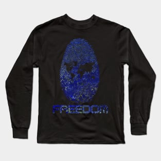 Thumbprint World of Freedom Long Sleeve T-Shirt